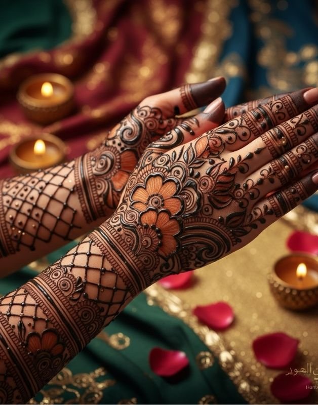 arabic henna mehndi design