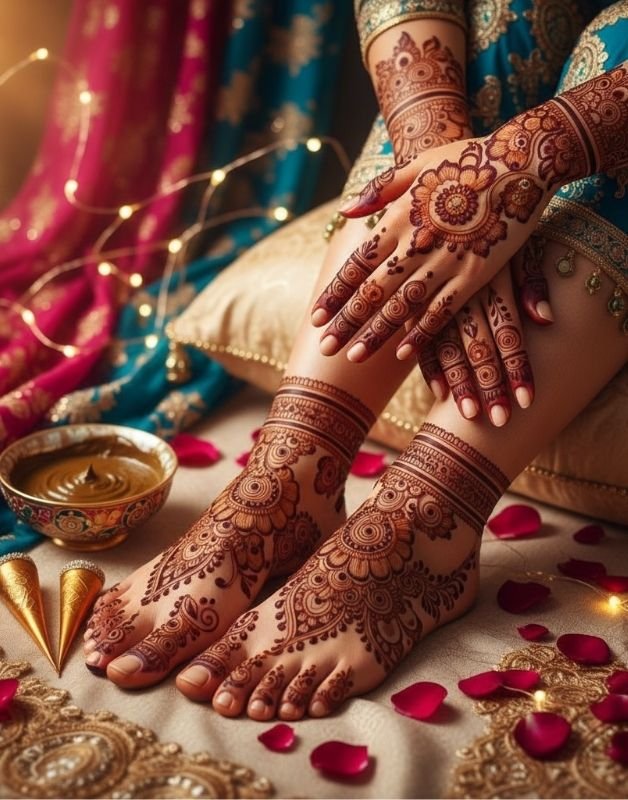 beautiful easy mehndi design