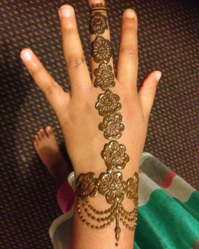 classic beautiful mehndi designs for childrens