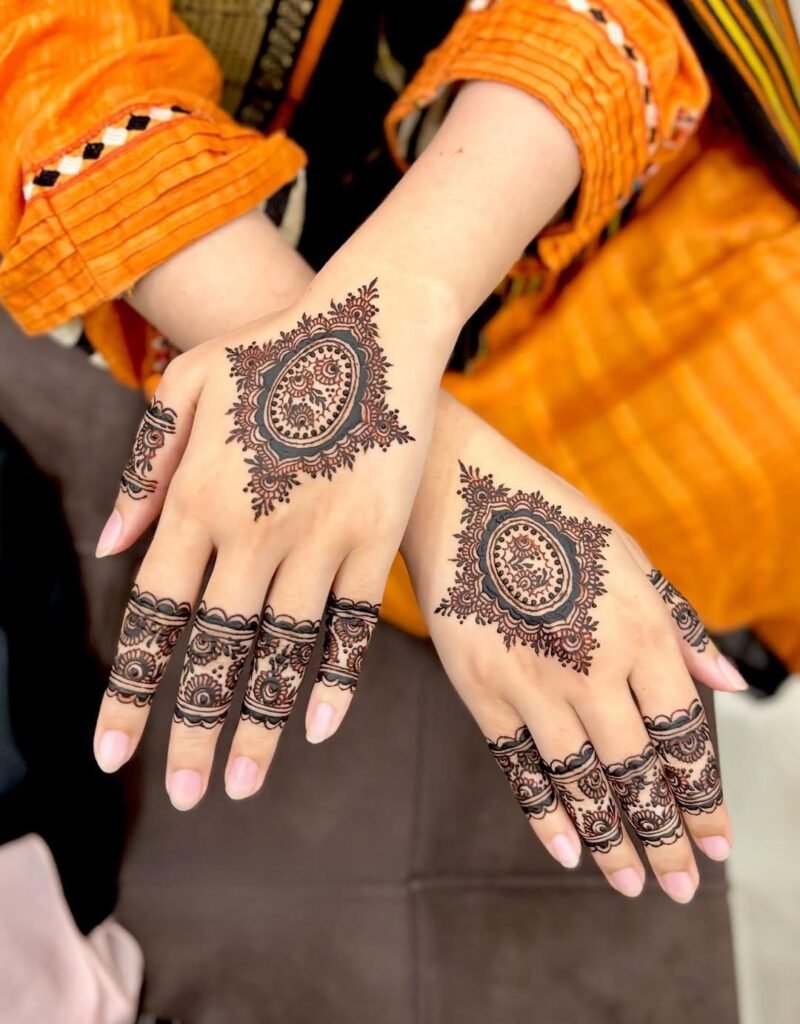 classic floral designer mehndi designs for hands