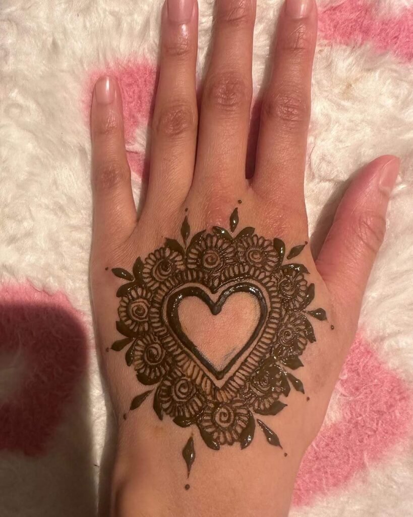 classic floral easy mehndi designs for childrens