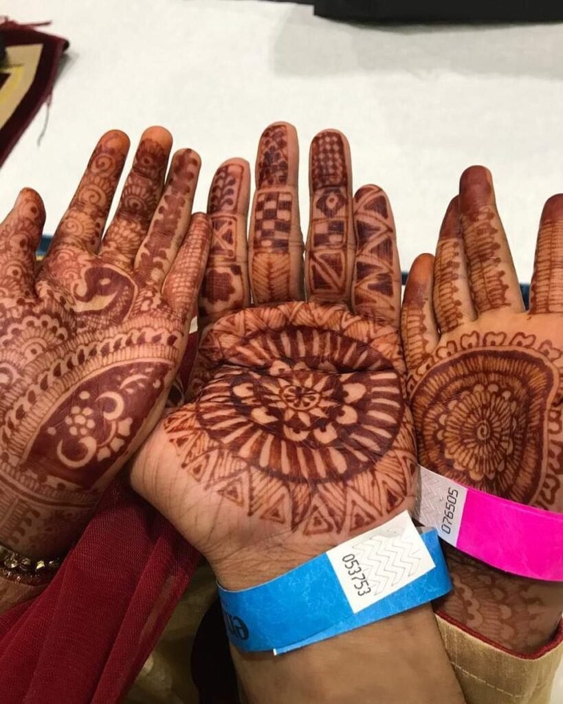 classic indian mehndi designs for kids