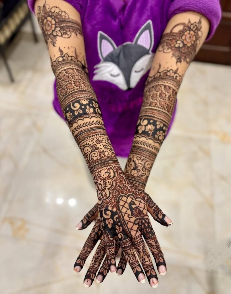classic pakistani simple mehndi designs