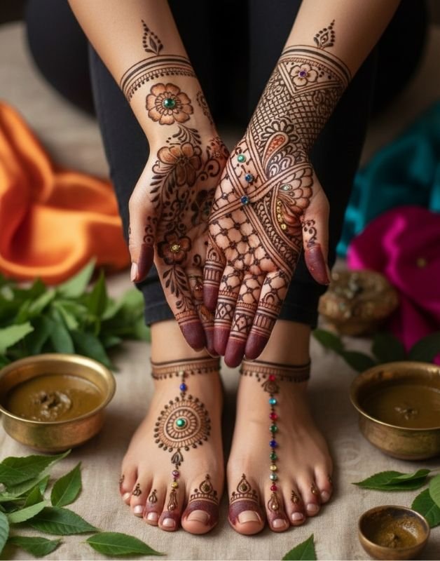 easy mehendi design