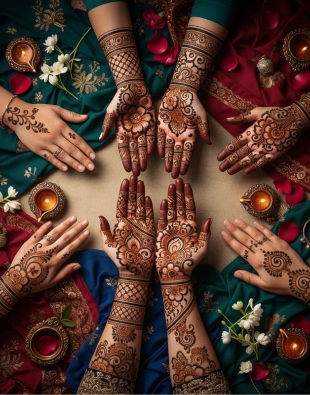 henna hand designs
