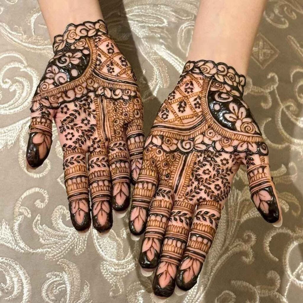 latest floral designer mehndi designs for hands