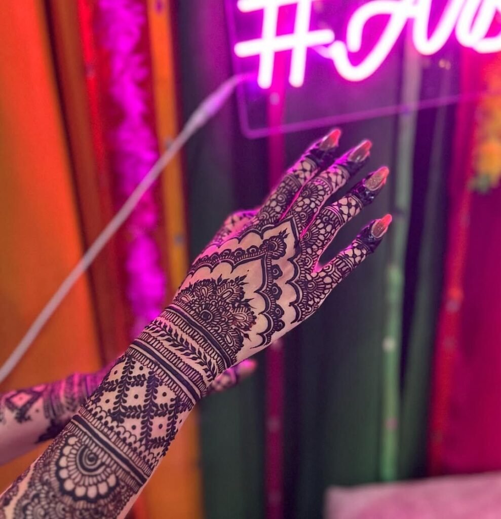 latest floral mahedi dijain