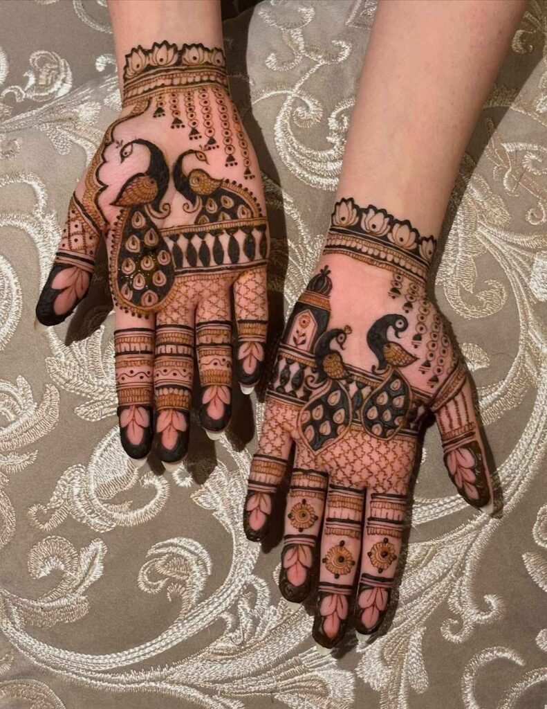 minimal arabic front hand simple mehndi design