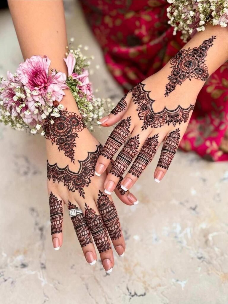 minimal easy mehndi easy design