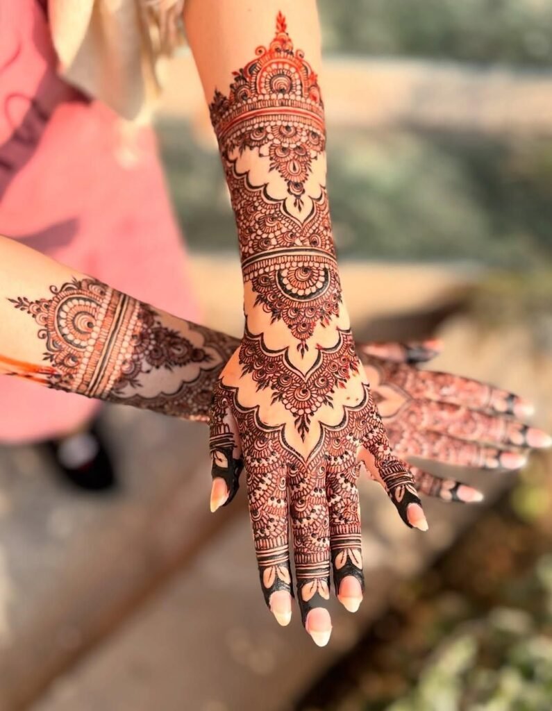 minimal henna mehndi easy design