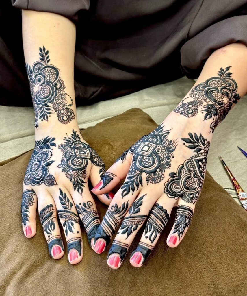 modern arabic henna designs