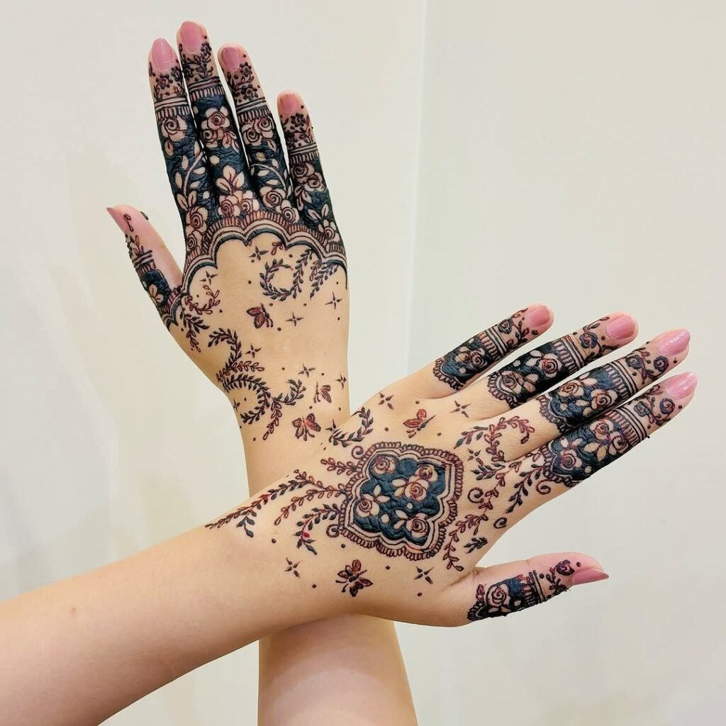 modern beautiful mehndi designs on hands
