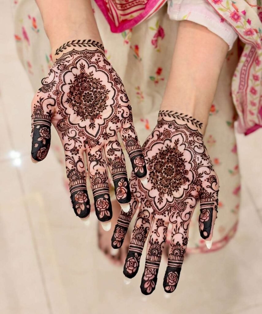 modern floral mehndi design mehndi