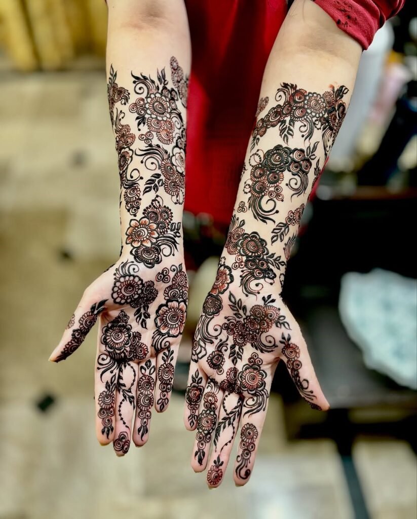 modern hand design henna design mehndi