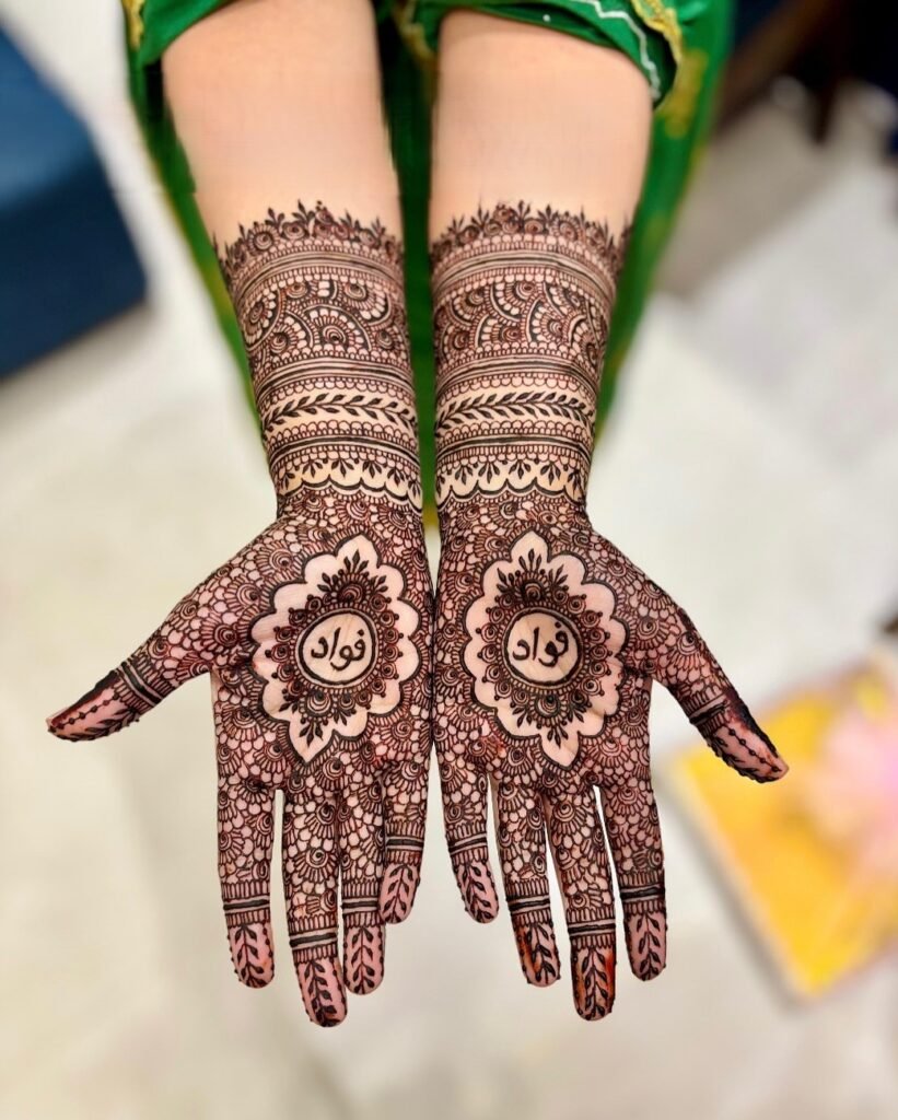 modern henna flower designs for hands