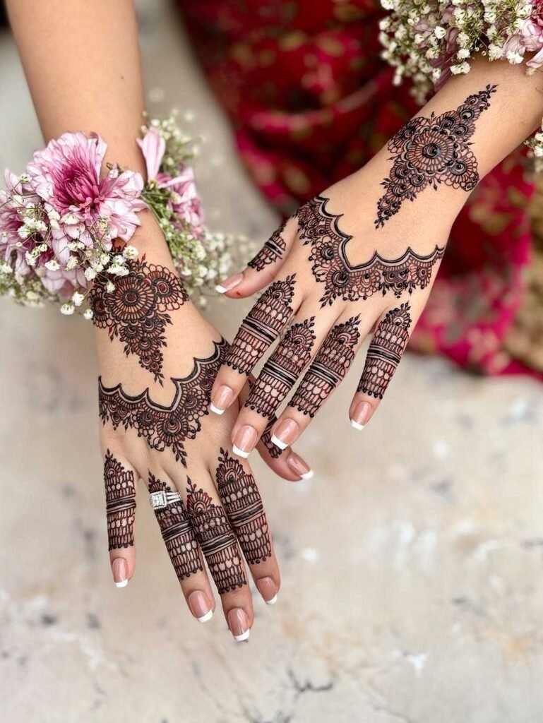 modern henna simple mehndi design