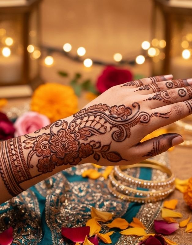 simple ar mehndi design