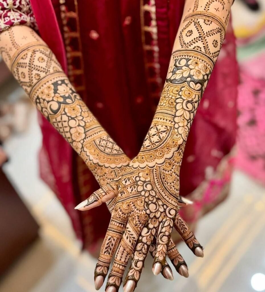 stylish arabic mehndi easy design