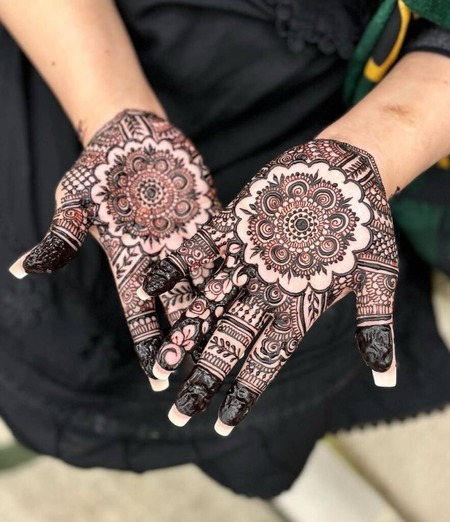 stylish beautiful henna black henna