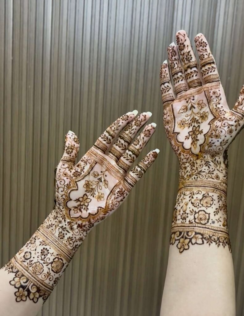 stylish easy front hand simple mehndi design