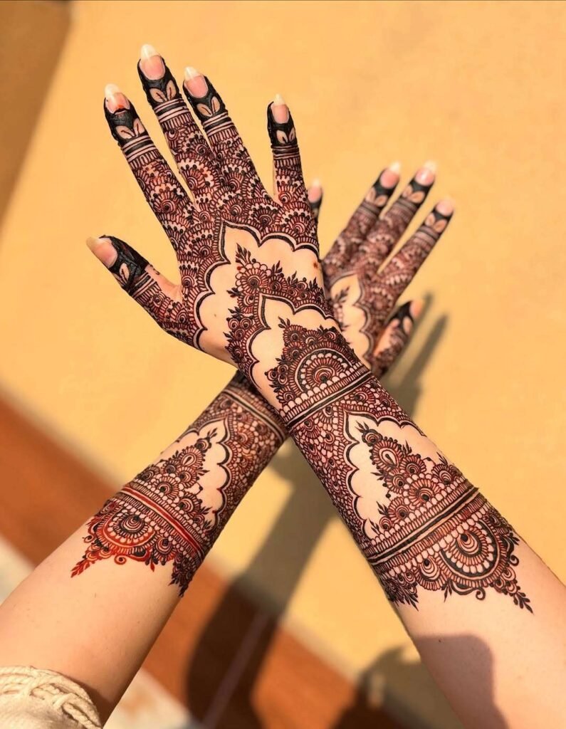 stylish easy mehndi easy design
