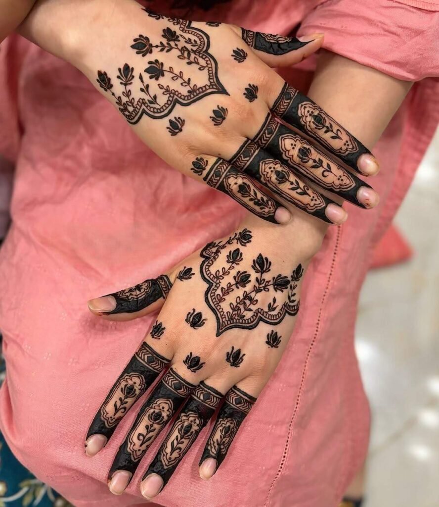 stylish pakistani designer mehndi designs for hands