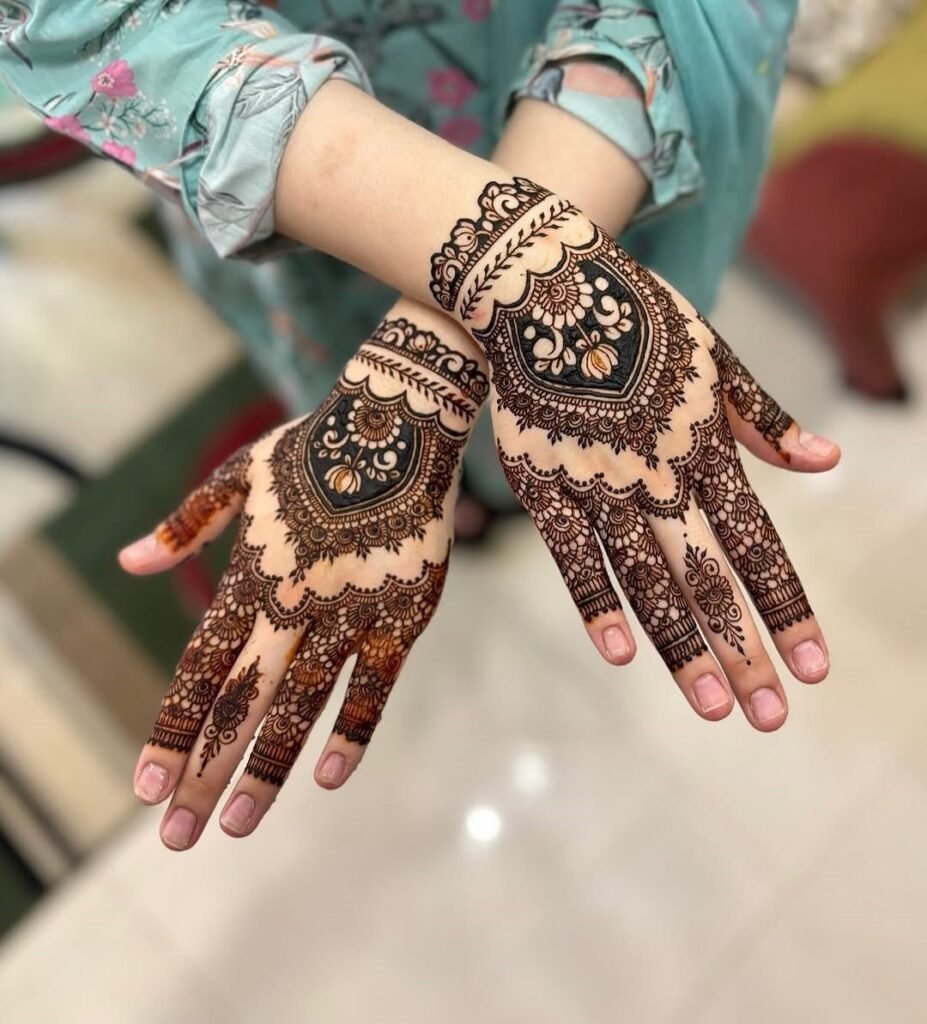 traditional basic designer mehndi designs for hands