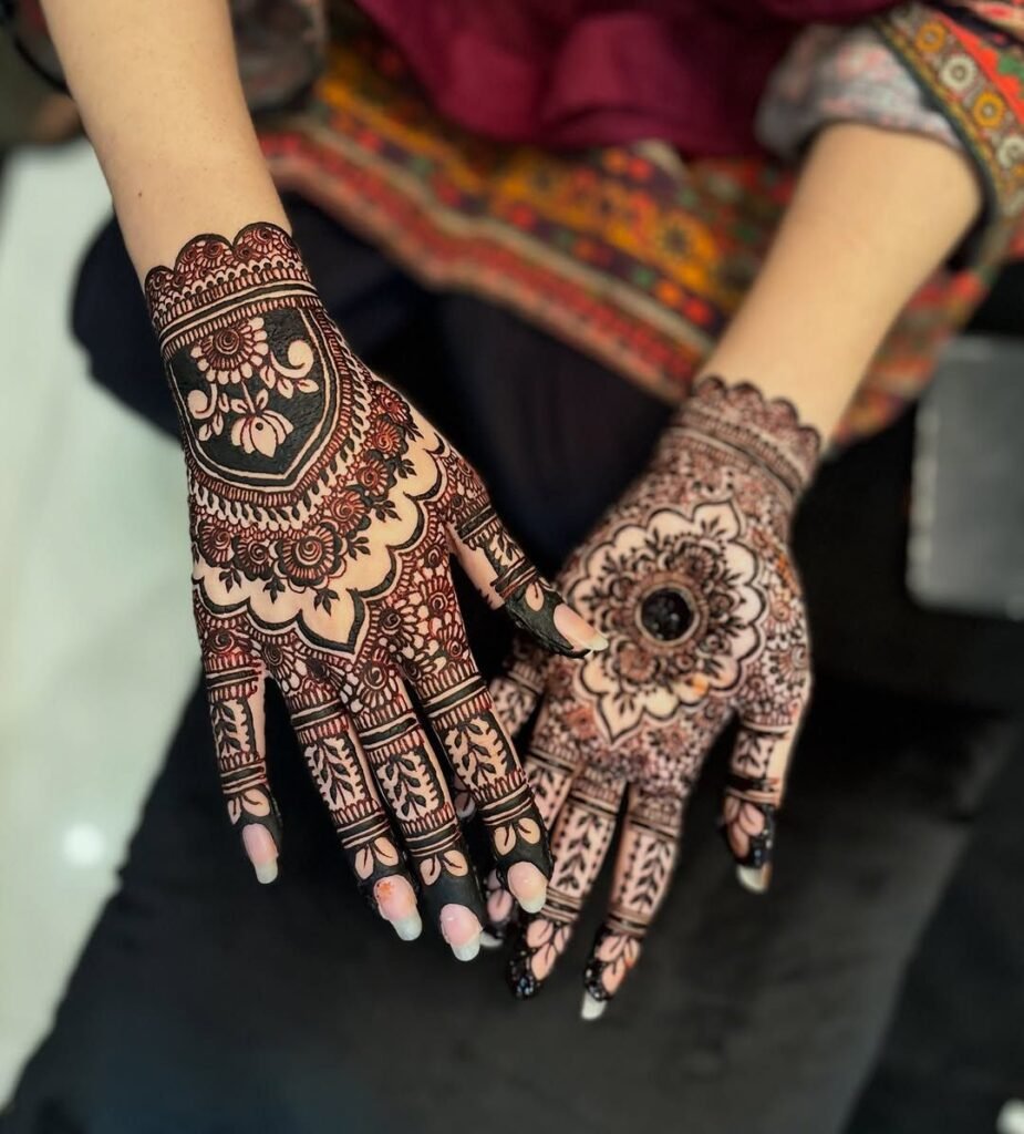 traditional beautiful henna black henna