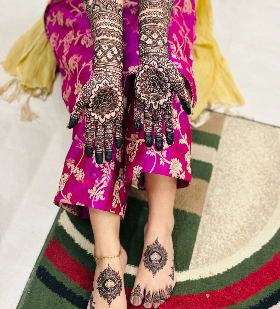 traditional finger henna designs