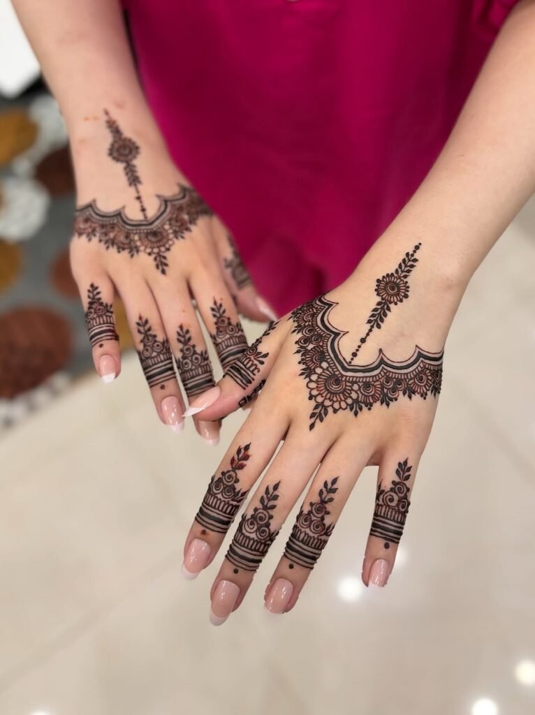 traditional pakistani designer mehndi designs for hands