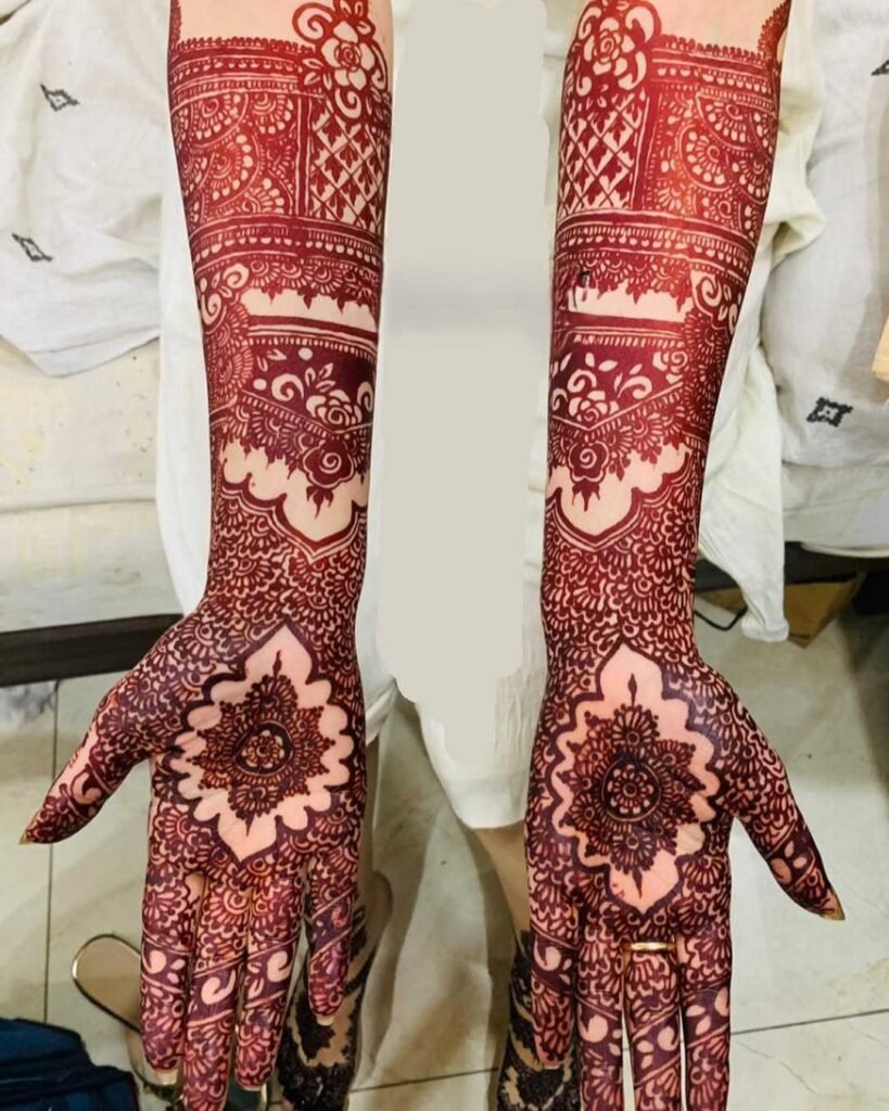 traditional pakistani mehndi design