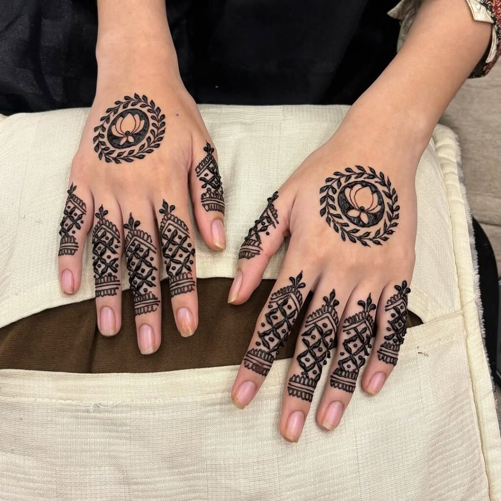 trending back hand mehndi design