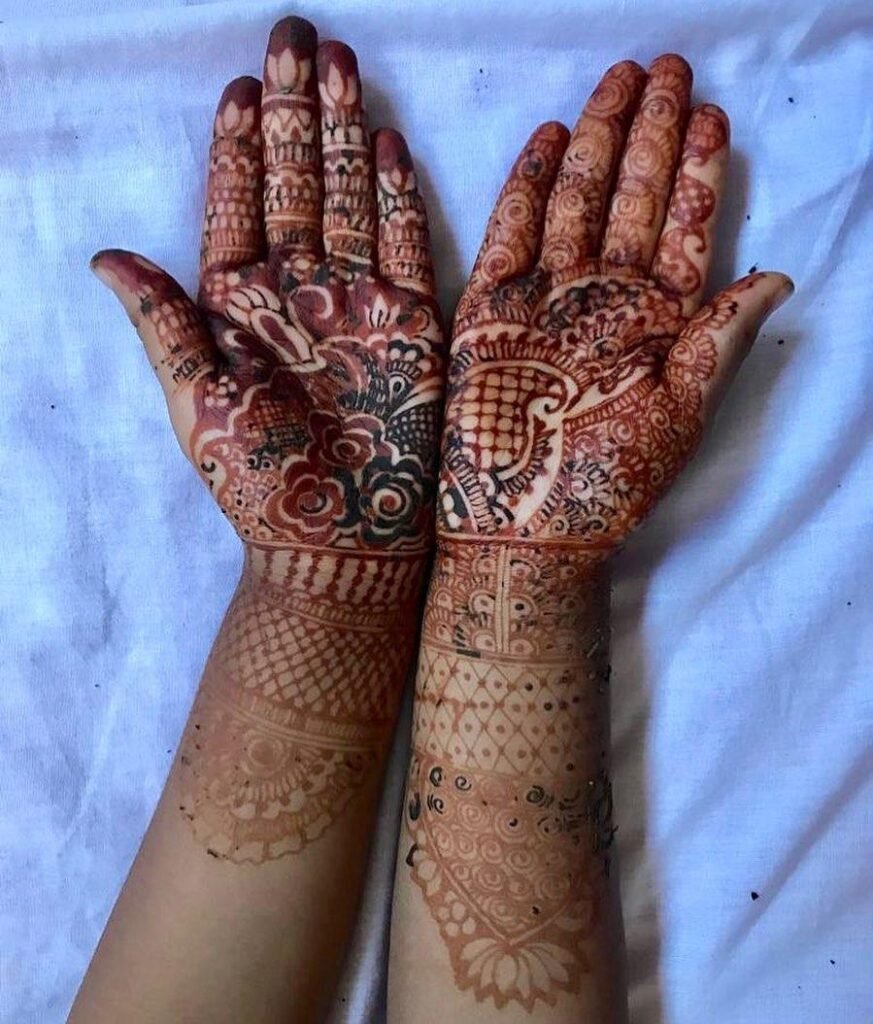 trending black childrens mehndi designs
