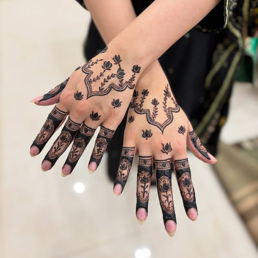 trending black easy mehndi designs