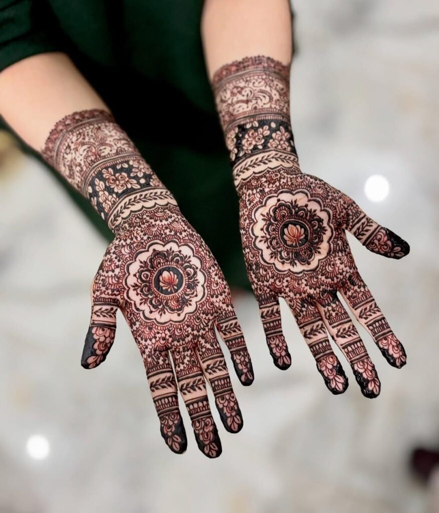 trending indian floral henna designs