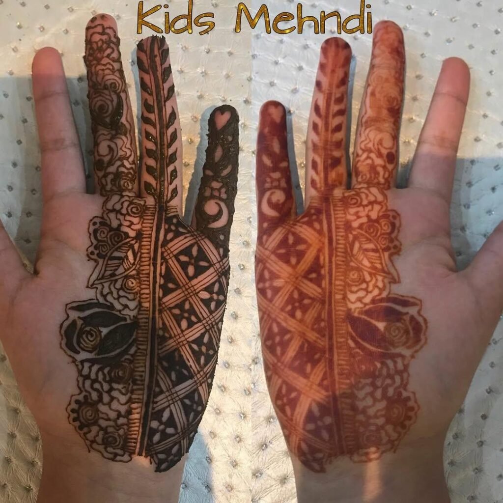 trending injection childrens mehndi designs