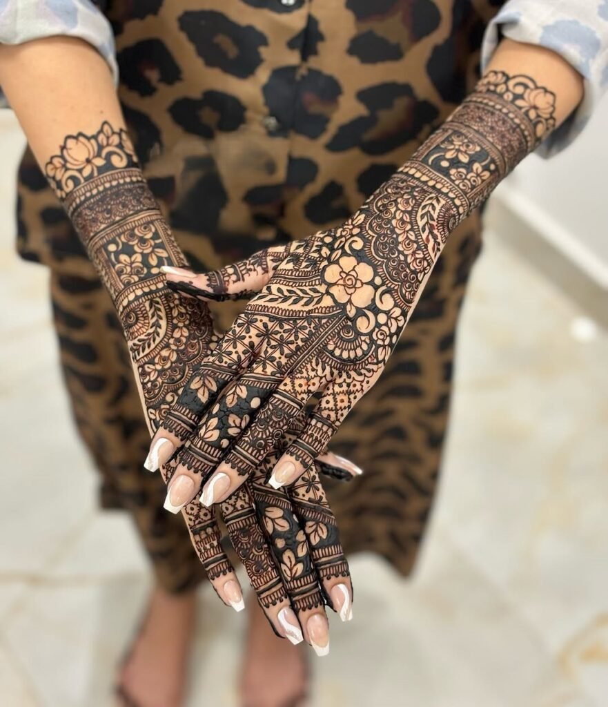 minimal henna designs front hand