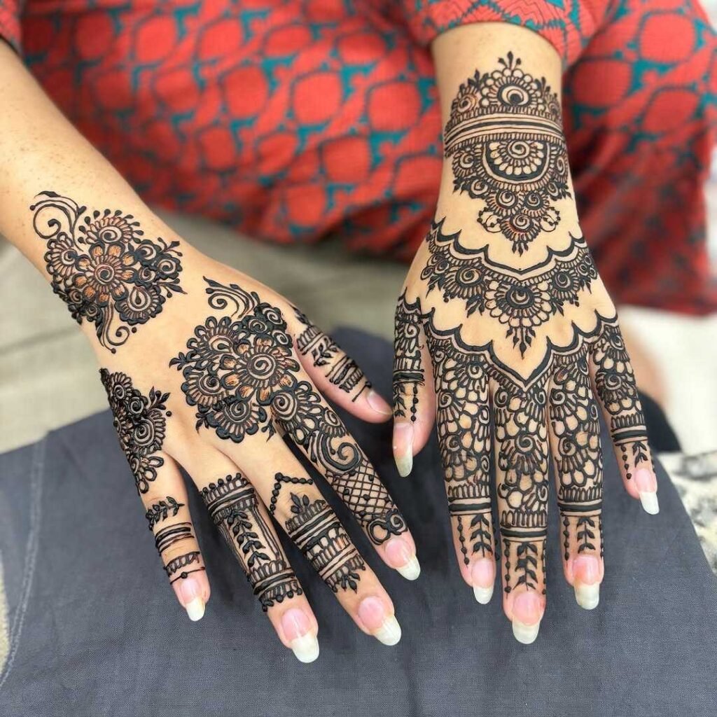 trending pakistani mehndi designs on hands