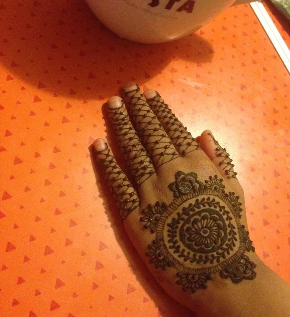 classic simple mehndi designs for childrens